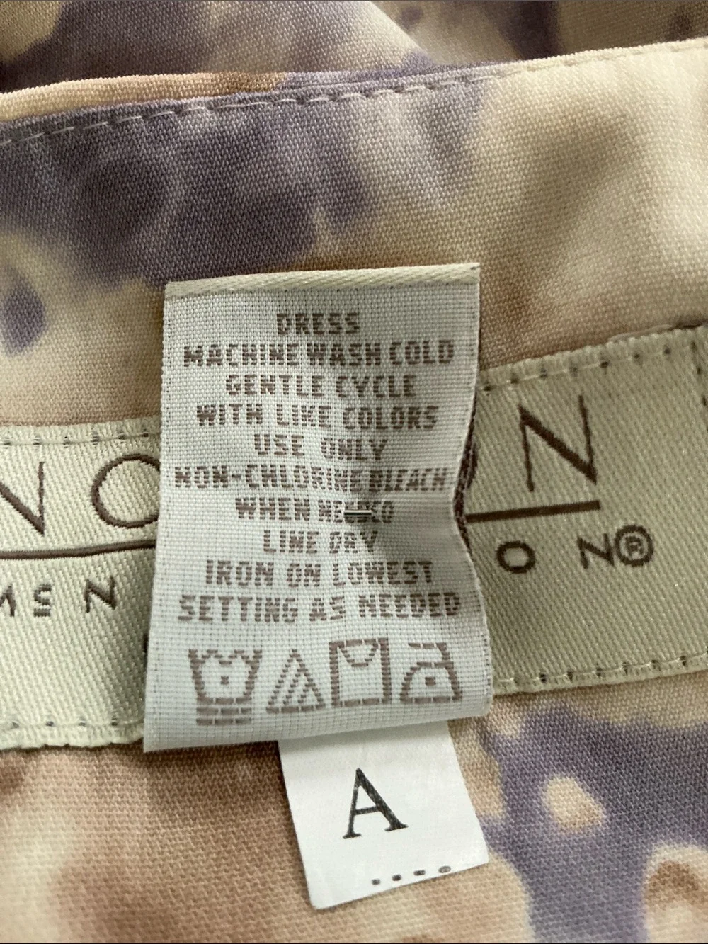 Norton McNaughton Lavender and Cream Sleeveless Floral Maxi Dress 51” long - Picture 7 of 8